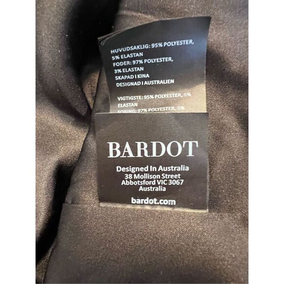 Bardot Women's Black Audrina Velvet Mini Dress Size Large NWOT - Picture 10 of 12